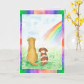 二つ折りグリーティングカード カード (黄色い花)