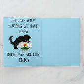 二つ折りグリーティングカード:第3回誕生日の大甥 カード (内部)