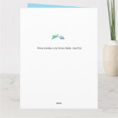 二つ折りグリーティングカード:第3回誕生日の大甥 カード (裏面)