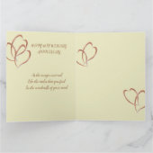 二つ折りグリーティングカード:49結婚日記念日 カード (内部)