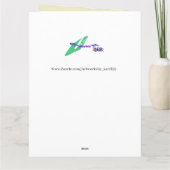 二つ折りグリーティングカード:49結婚日記念日 カード (裏面)