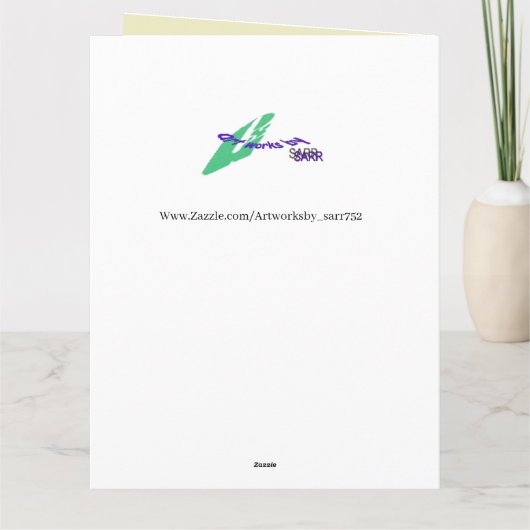 二つ折りグリーティングカード:49結婚日記念日 カード (裏面)