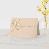 二つ折りグリーティングカード:50周年 カード (黄色い花)