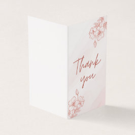 二つ折りサンキューカード
