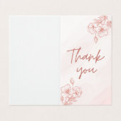 二つ折りサンキューカード (外部フラット)