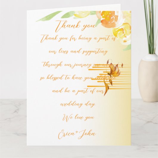 二つ折りサンキューカード サンキューカード (正面)