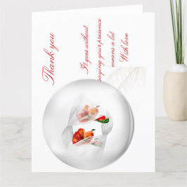 二つ折りサンキューカード サンキューカード