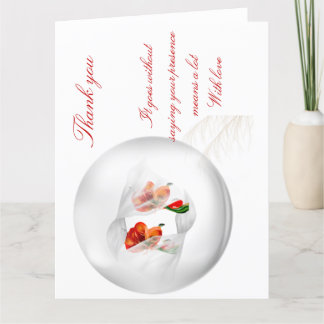 二つ折りサンキューカード サンキューカード