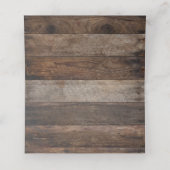 二つ折りプレイスカード | ウ素朴ッド結婚レモン プレイスカード (内部開封)