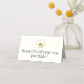 二つ折りプレイスカード プレイスカード (裏面)