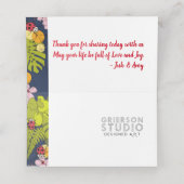 二つ折りプレイスカード プレイスカード (内部開封)