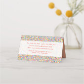 二つ折り予約カード 予約カード (裏面)