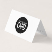 二つ折り予約カード 名刺 (正面)