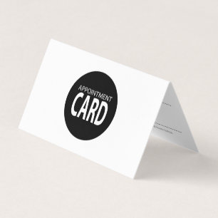 二つ折り予約カード 名刺