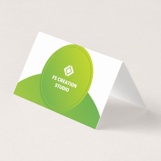 二つ折り名刺 名刺 (裏面)