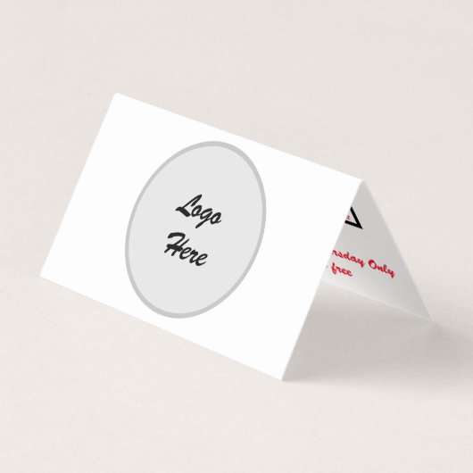 二つ折り名刺 名刺 (正面)