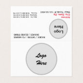 二つ折り名刺 名刺 (外部フラット)