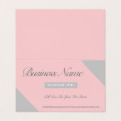 二つ折り名刺 名刺 (外部フラット)