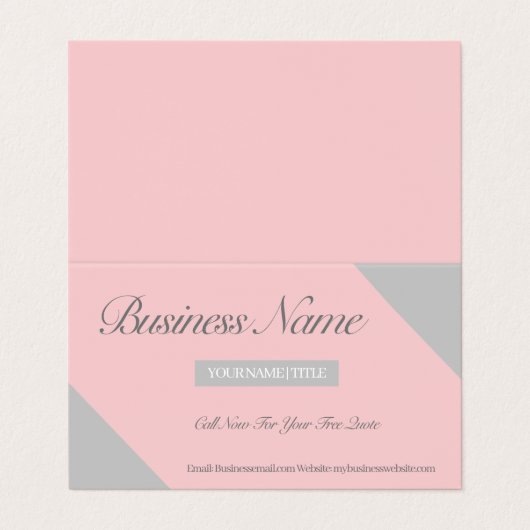 二つ折り名刺 名刺 (外部フラット)