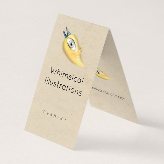 二つ折り名刺 名刺 (裏面)