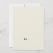 二は一のヴィンテージフローラシンプルとなる結婚 招待状 (裏面)