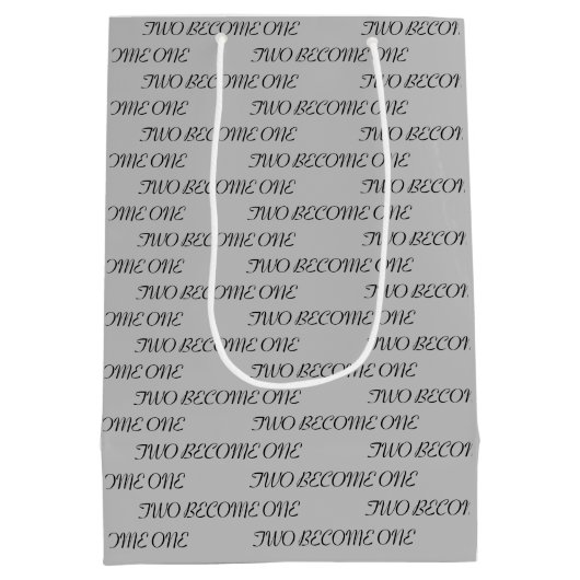 二エレガント人が一つの台本にな結婚る ミディアムペーパーバッグ (裏面)