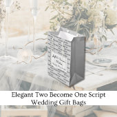 二エレガント人が一つの台本にな結婚る ミディアムペーパーバッグ