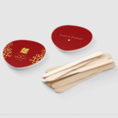 二エレガント重の幸福中国の結婚のフローラ ハンドファン (組立なし)