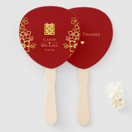 二エレガント重の幸福中国の結婚のフローラ ハンドファン