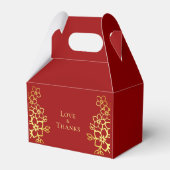 二エレガント重の幸福中国の結婚のフローラ フェイバーボックス (裏面サイド)