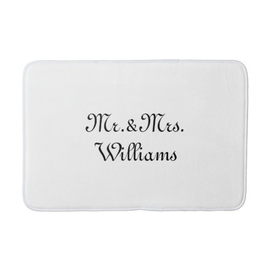 二カスタマイズ人の名前そしてミセス バスマット (正面)