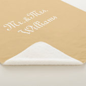 二カスタマイズ人の名前カメル夫人 シェルパブランケット (3/4)