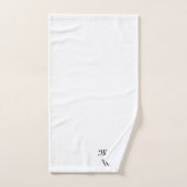 二カスタマイズ人の姓は氏そしてミセス・ブラック バスタオルセット (ハンドタオル)