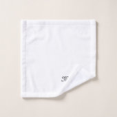 二カスタマイズ人の姓は氏そしてミセス・ブラック バスタオルセット (ウォッシュタオル)