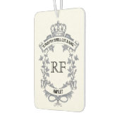 二カスタム面エレガント引用文モノグラム カーエアーフレッシュナー (左)