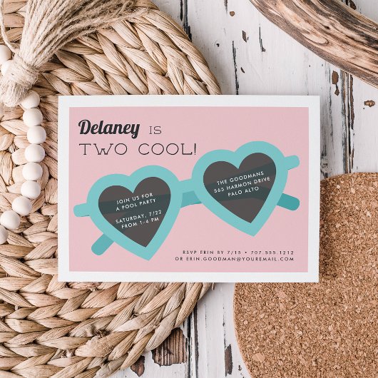 二カッコいい |サマーサンニーズ誕生日パーティー招待状 招待状