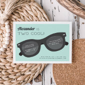 二カッコいい |サマーサンニーズ誕生日パーティー招待状 招待状