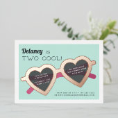 二カッコいい |サマーサンニーズ誕生日パーティー 箔招待状 (立ち正面)