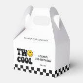 二クールレトロ少年二歳バースデーパーティー フェイバーボックス (正面サイド)