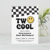 二クール誕生日スマイル顔パーティの招待状 招待状 (スタンド正面)