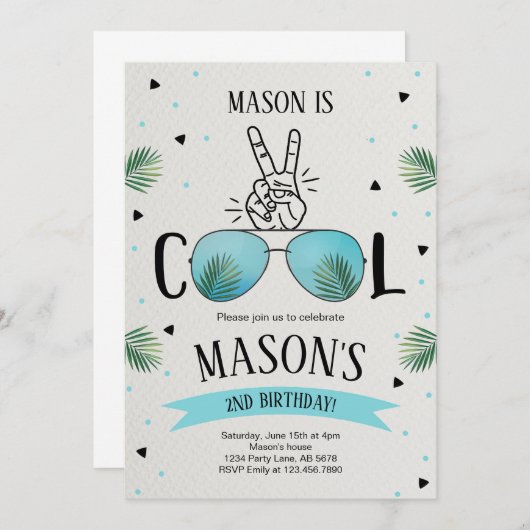 二クール 招待状 (正面/裏面)