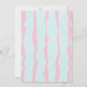 二クール |熱帯夏フラミンゴ誕生日 招待状 (裏面)