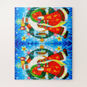 二サンタ ジグソーパズル (縦)