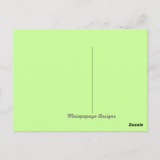 二シダ ポストカード (裏面)