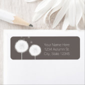 二ダンデリオントゥペ素朴結婚式招待状 ラベル (インサイチュ)