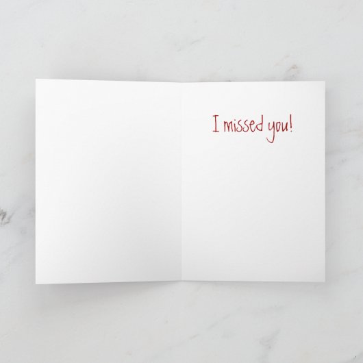 二トンボ互いに見て カード (内部)