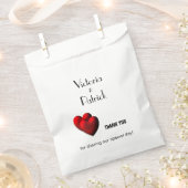 二ハートカスタムサンキュー フェイバーバッグ (クリップ留めされた状態)