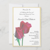 二ハートツートルズバラ結婚式招待状 招待状 (裏面)