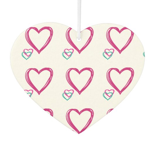 二ハート カーエアーフレッシュナー (正面)