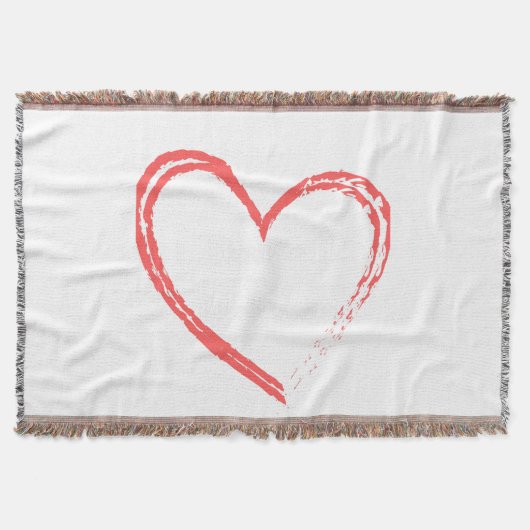 二ハート スローブランケット (正面)